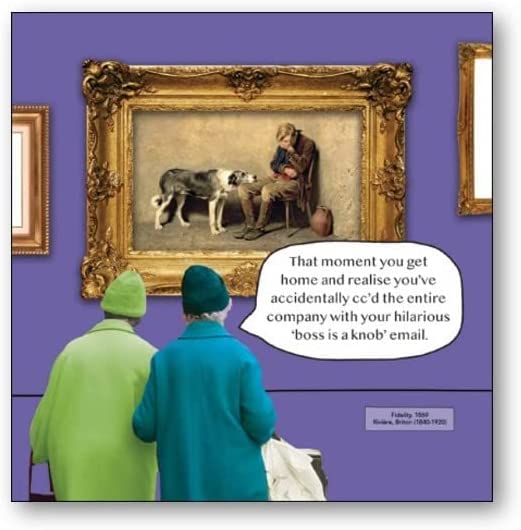 Irene and Gladys - Boss is a Knob Greeting Card