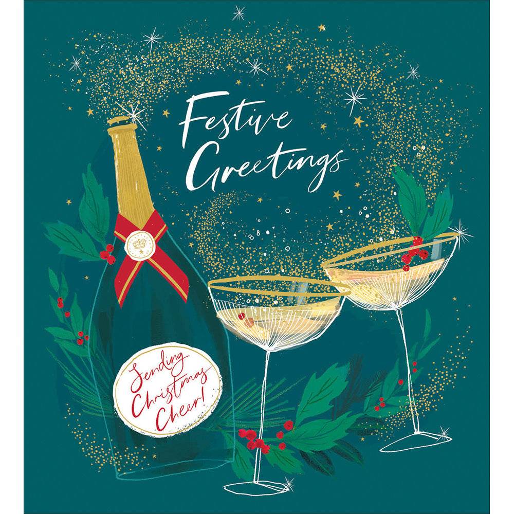 5 Festive Cheers Charity Christmas Cards - House of Cards