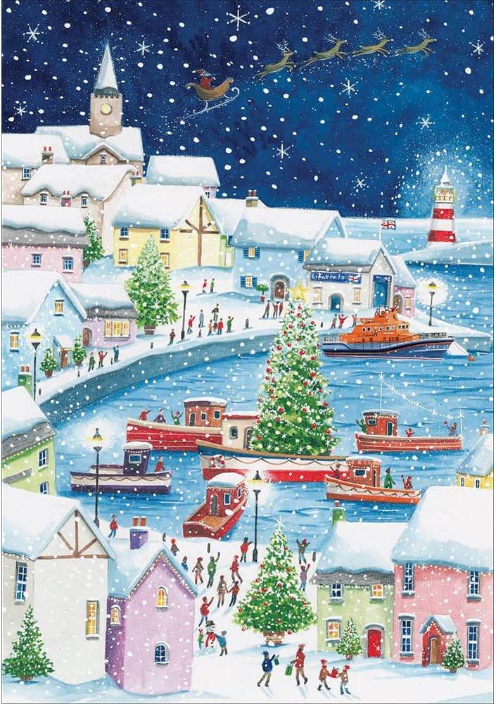20 Assorted Lifeboats Charity Boxed Christmas Cards - House of Cards