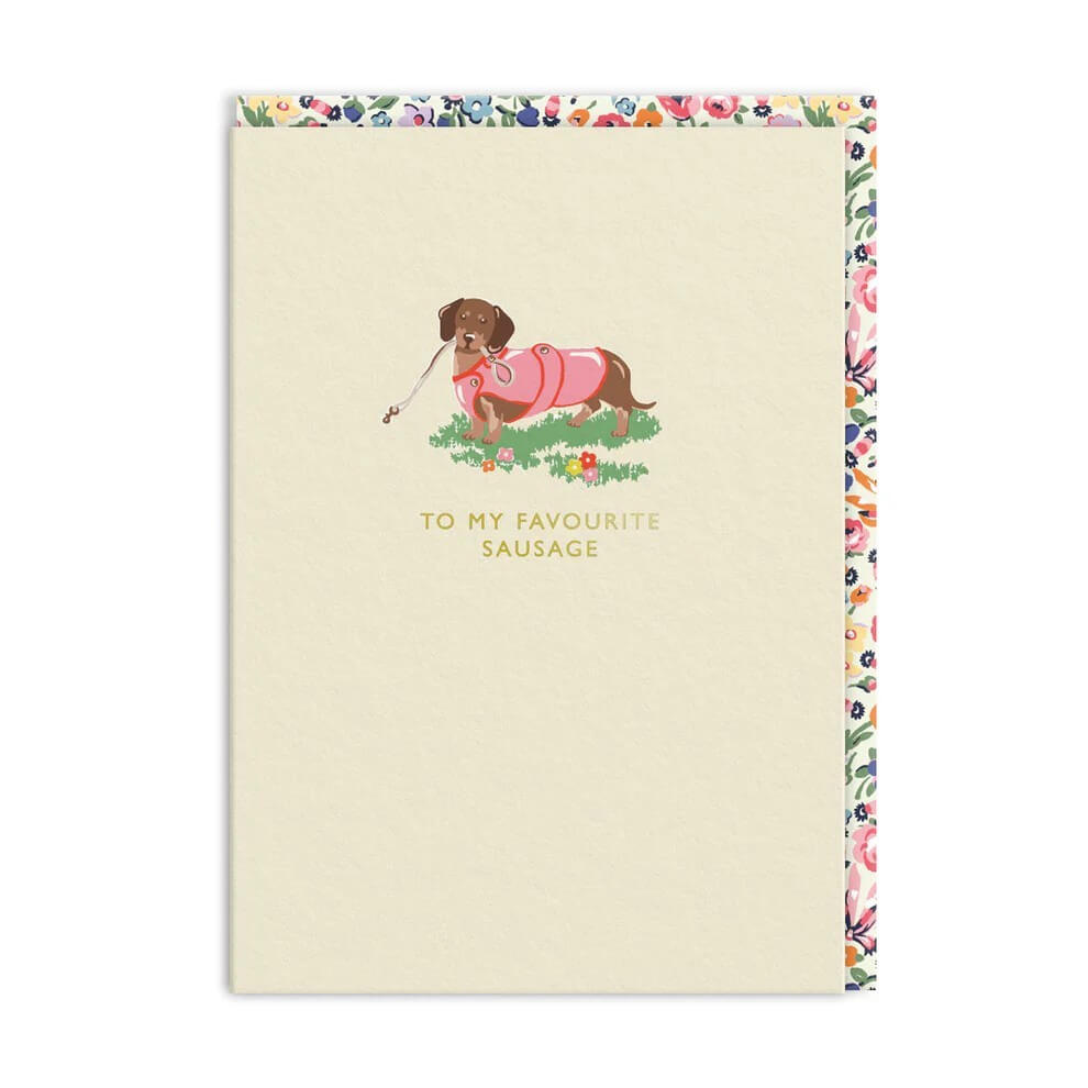 Cath Kidston Dachshund Birthday Card