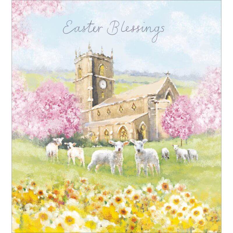 Church and Lambs Easter Cards - House of Cards