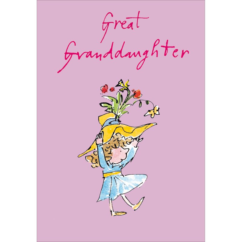 Quentin Blake Great Granddaughter Birthday Card