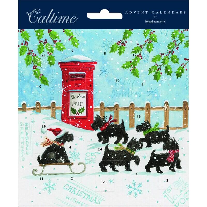 Scottie Dogs Advent Card