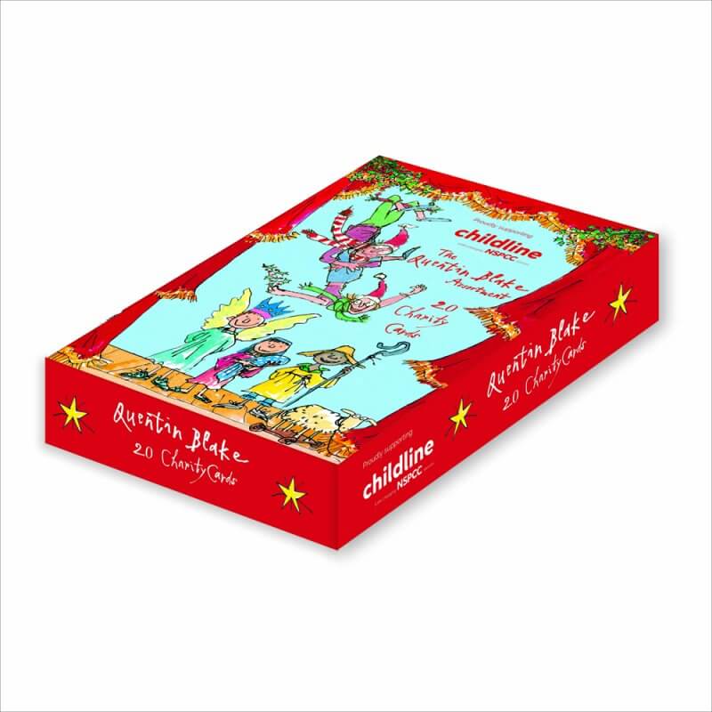 Quentin Blake Charity 20 Assorted Boxed Christmas Cards
