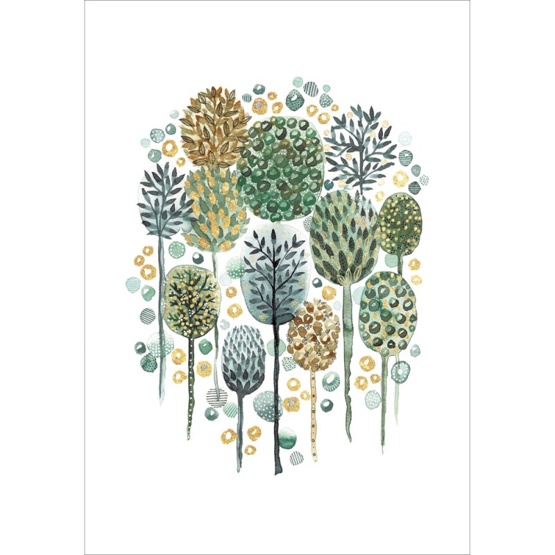 Tiny Trees Greeting Card