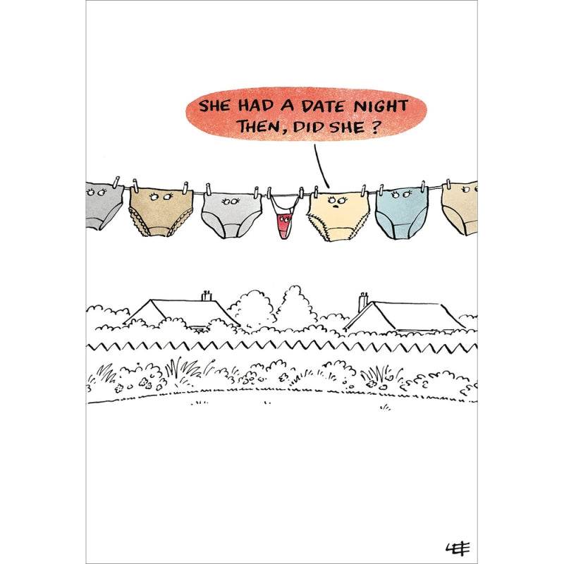 Date Night Greeting Card - House of Cards