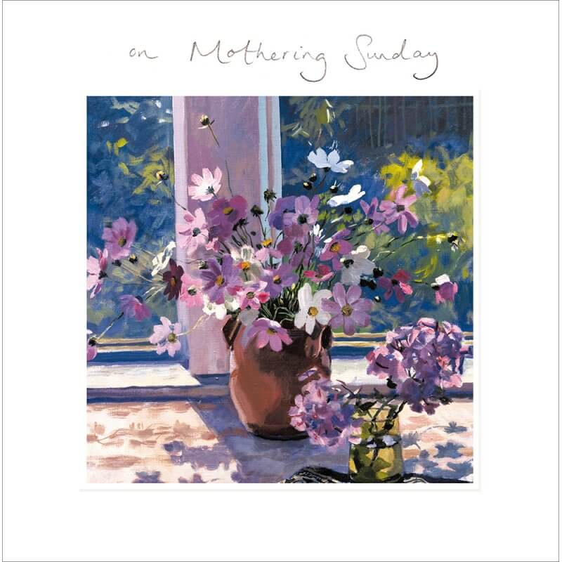 Purple Mothering Sunday Card