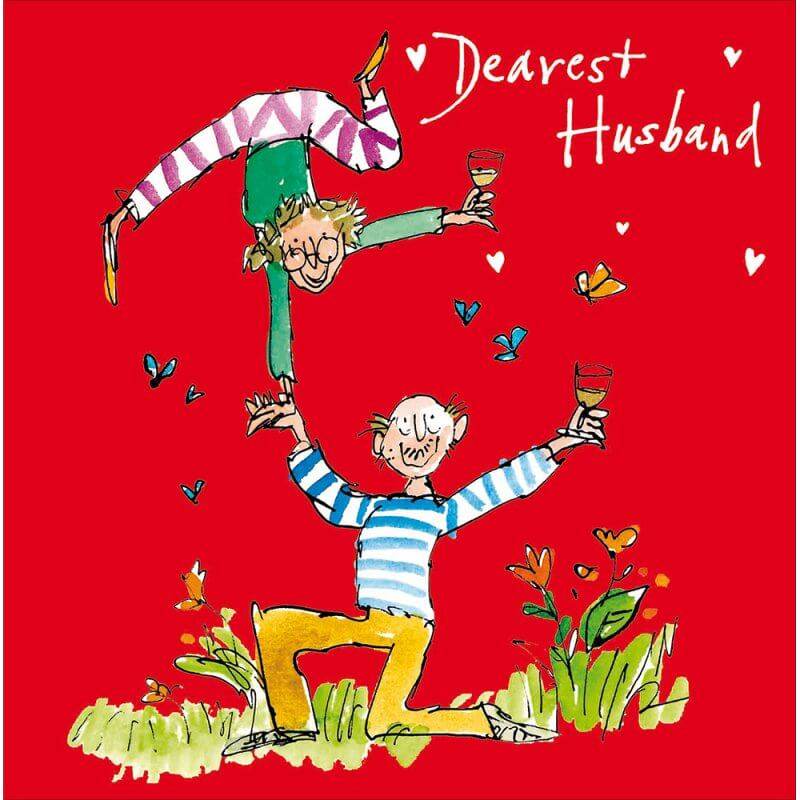 Quentin Blake Husband Valentines Card - House of Cards