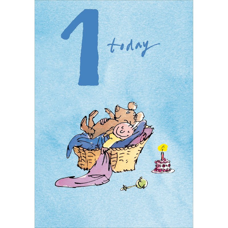 Quentin Blake 1 Today Birthday Card