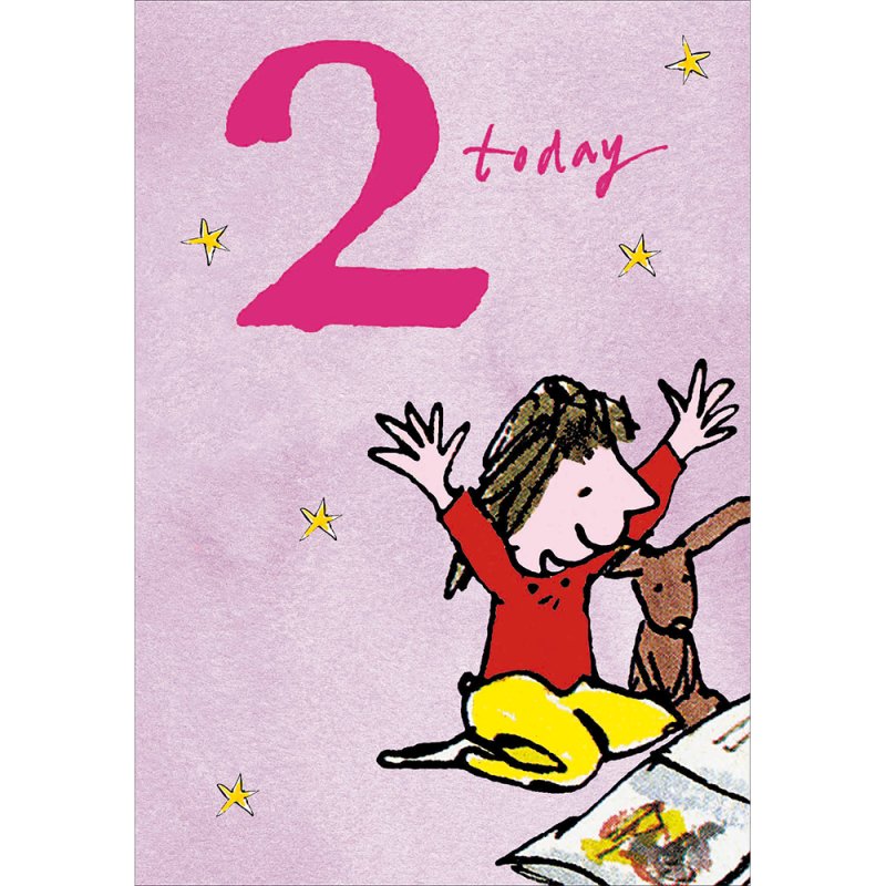 Quentin Blake 2 Today Birthday Card