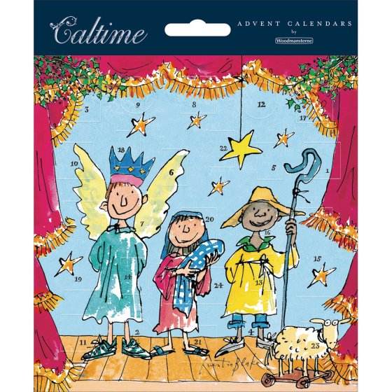 Quentin Blake Nativity Advent Card - House of Cards