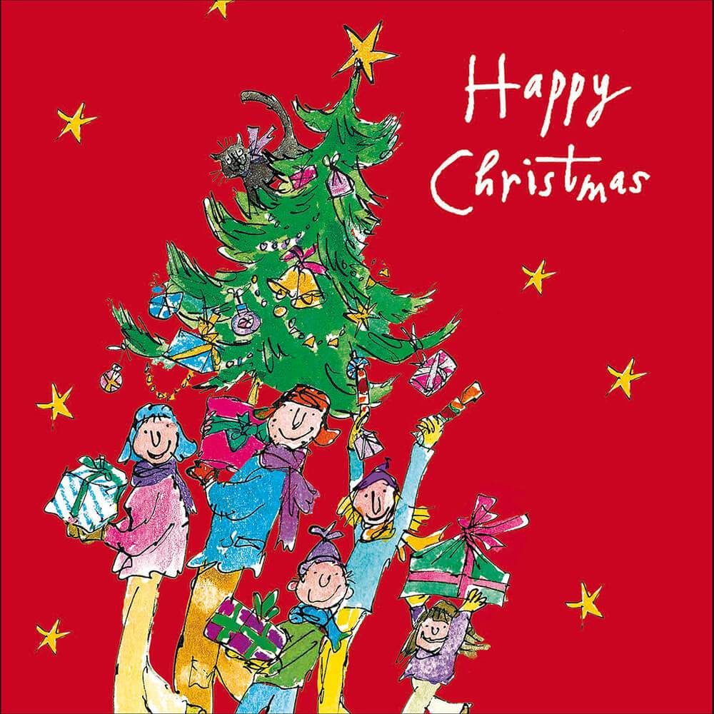 Quentin Blake Christmas Tree Christmas Card 2025 - House of Cards