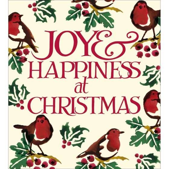 5 Emma Bridgewater Robins Joy Charity Christmas Cards - House of Cards