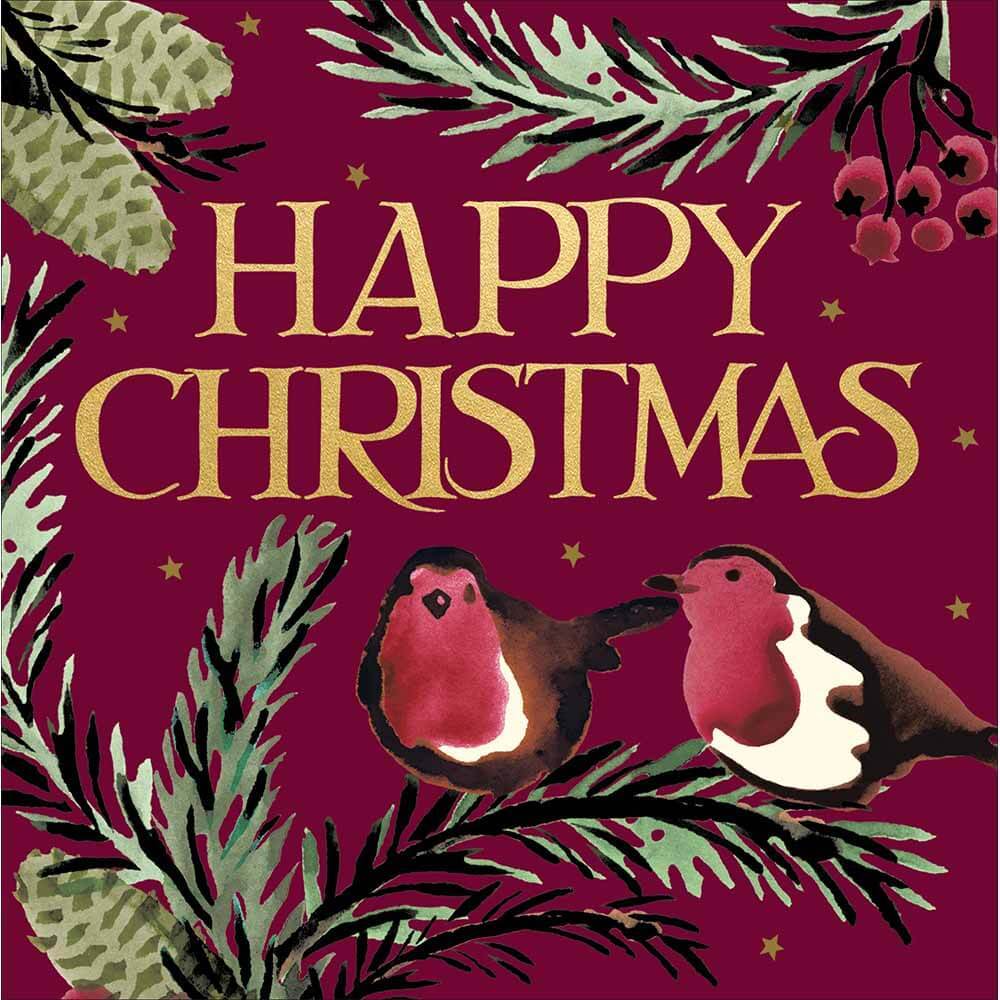 Emma Bridgewater Robins Christmas Card 2025 - House of Cards