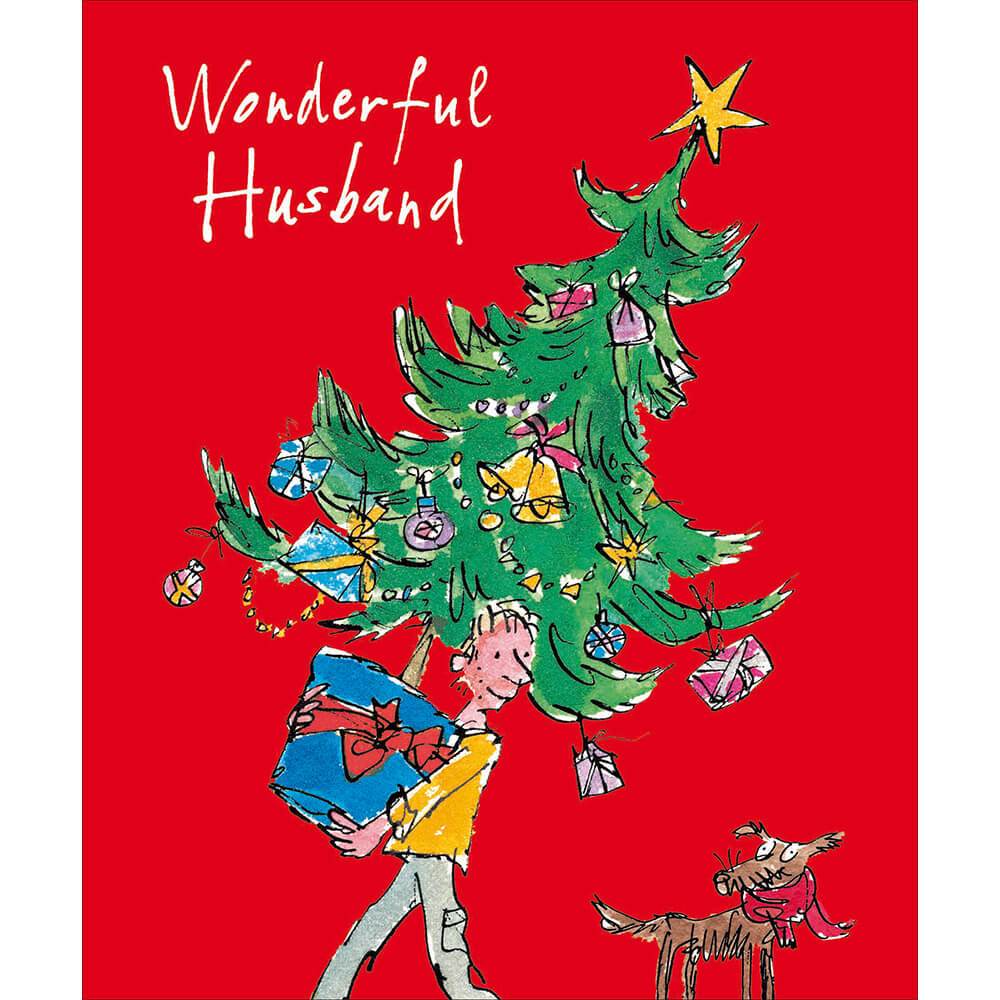 Quentin Blake Husband Christmas Card 2025 - House of Cards