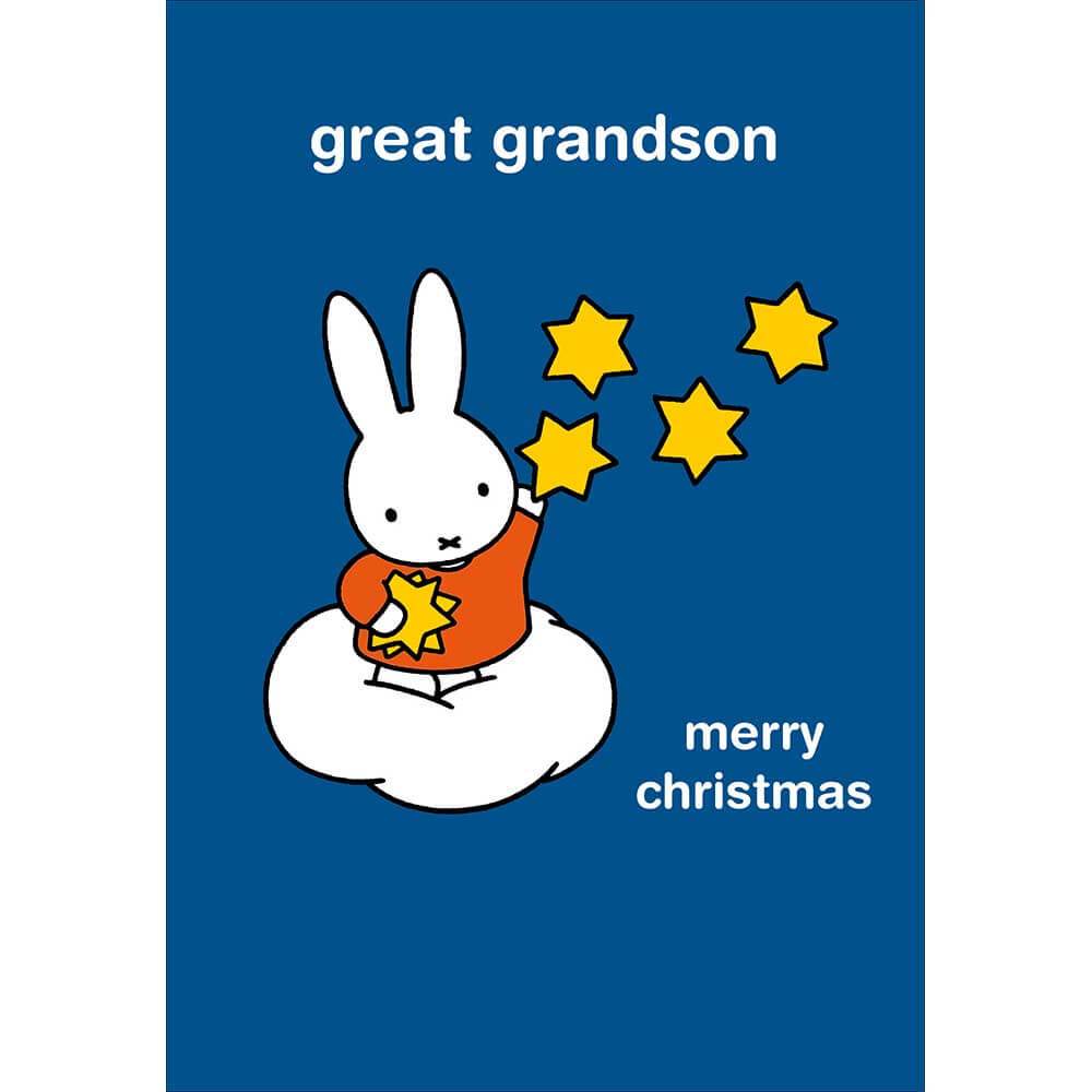 Miffy Great Grandson Christmas Card - House of Cards