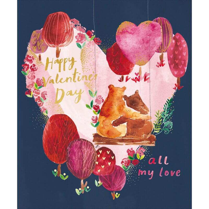 All My Love Bears Valentines Card