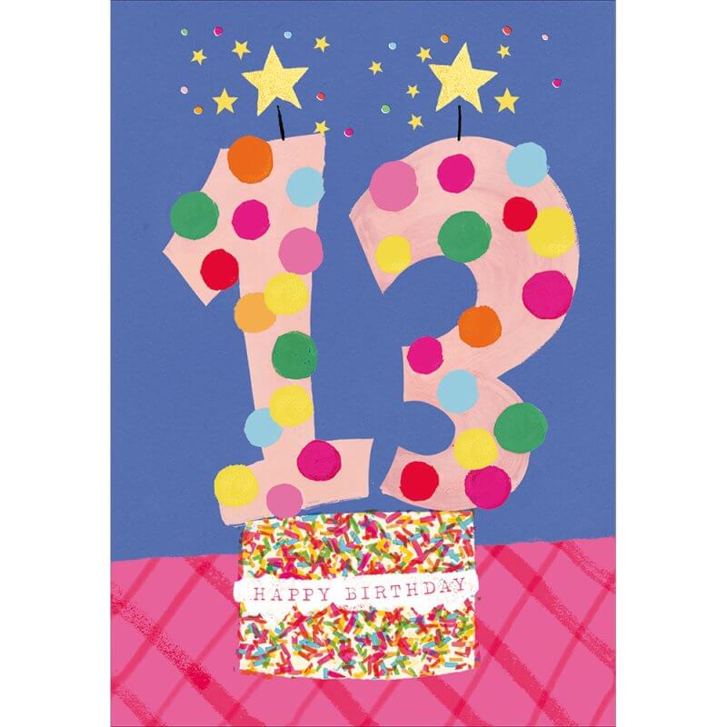 Happy 13th Birthday Greeting Card