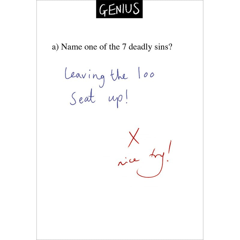 Deadly Sins Birthday Card