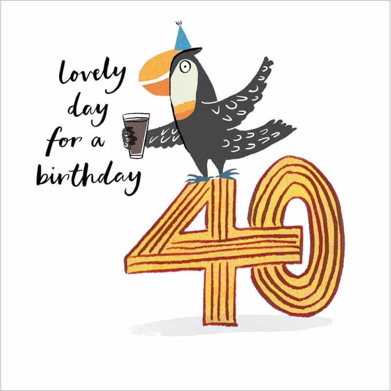 Happy 40th Birthday Card
