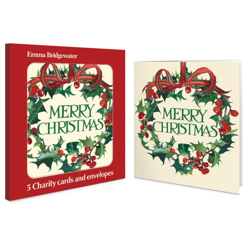 5 Emma Bridgewater Wreath Charity Christmas Cards