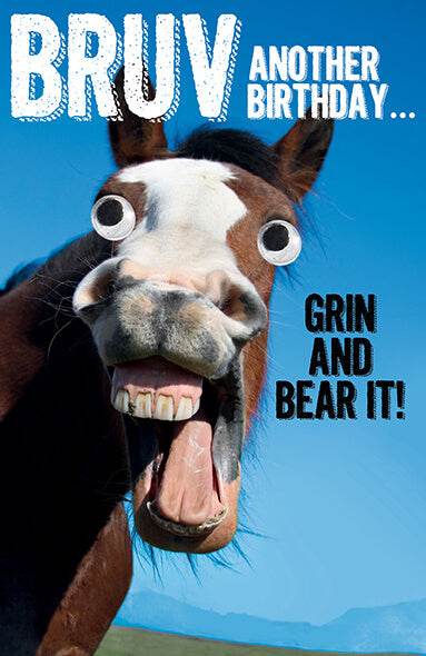 Brother Grin Birthday Card - House of Cards