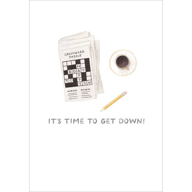 Crossword Birthday Card