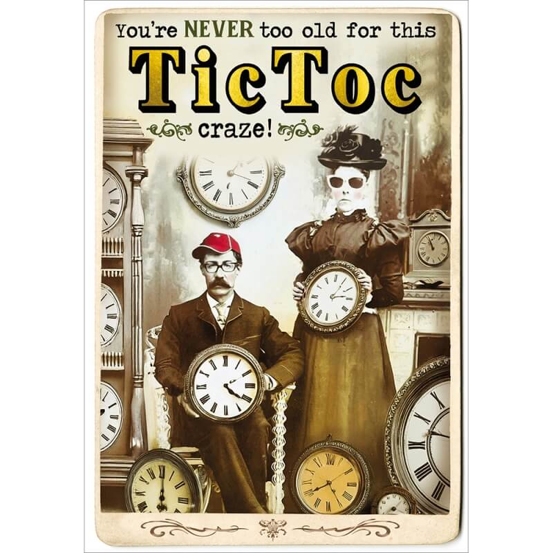 Tic Toc Birthday Card