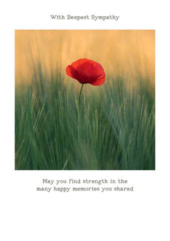 Sympathy Flower Card - House of Cards