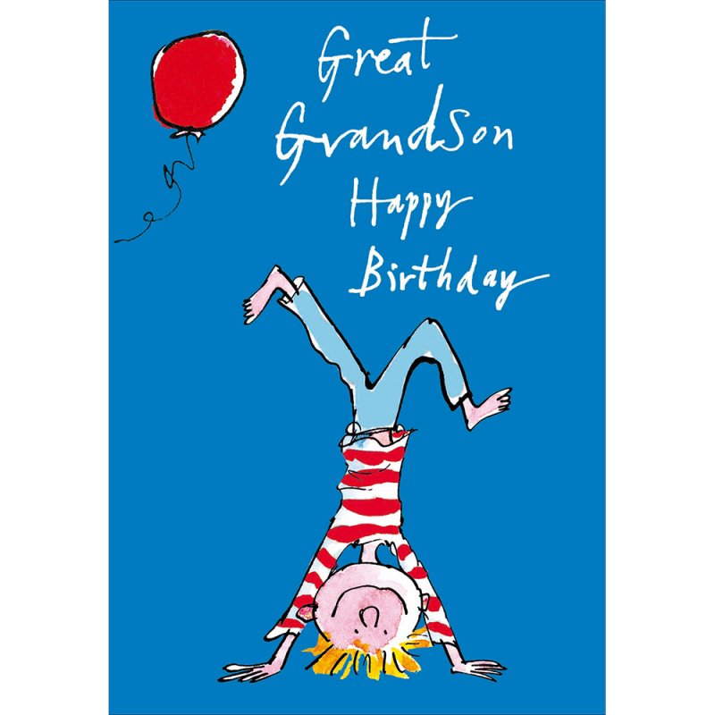 Quentin Blake Great Grandson Birthday Card
