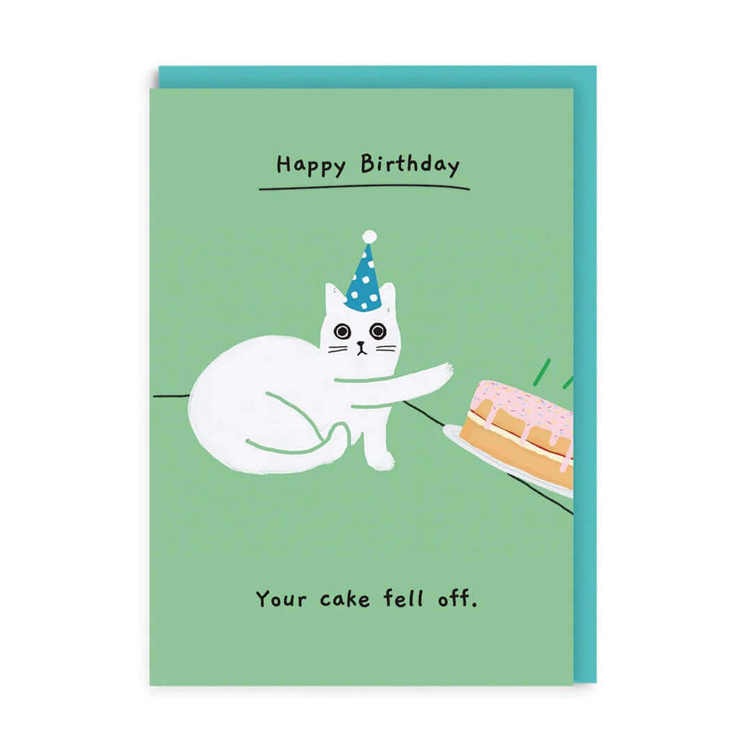 Cake Fell Off Greeting Card