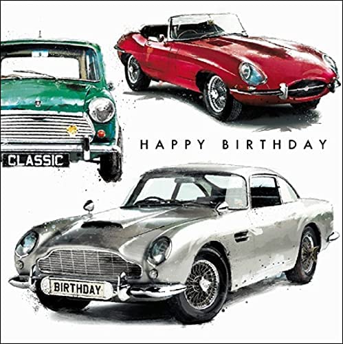 Classic Cars Birthday Card