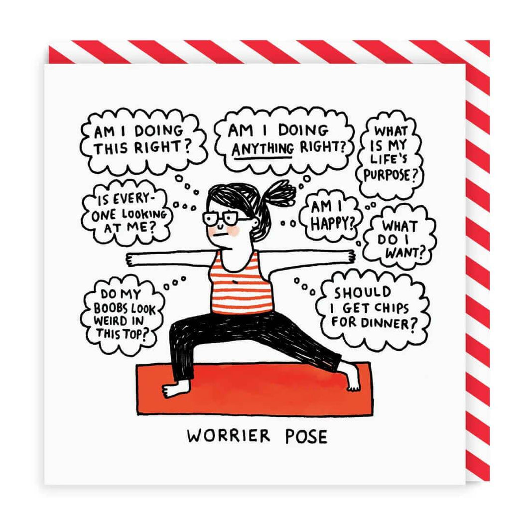 Worrier Pose Greeting Card - House of Cards