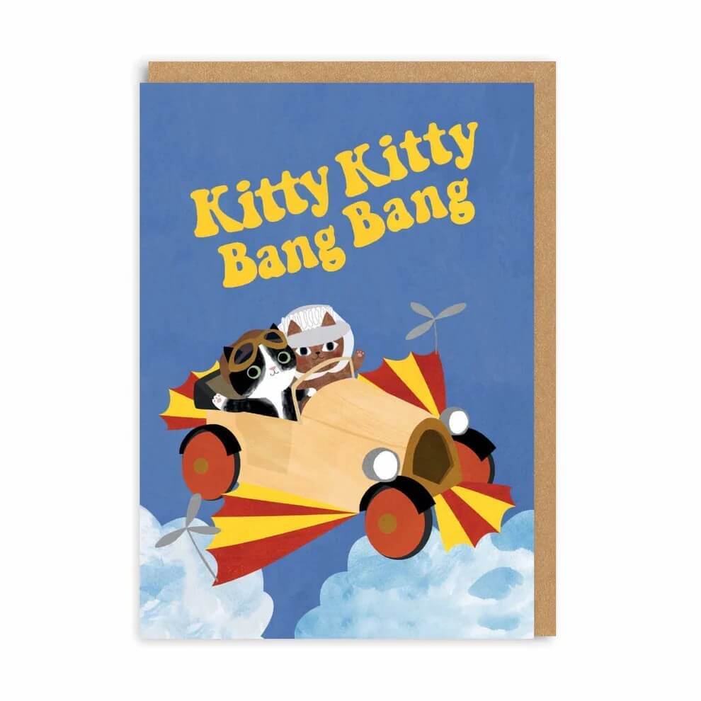 Kitty Kitty Bang Bang Birthday Card - House of Cards