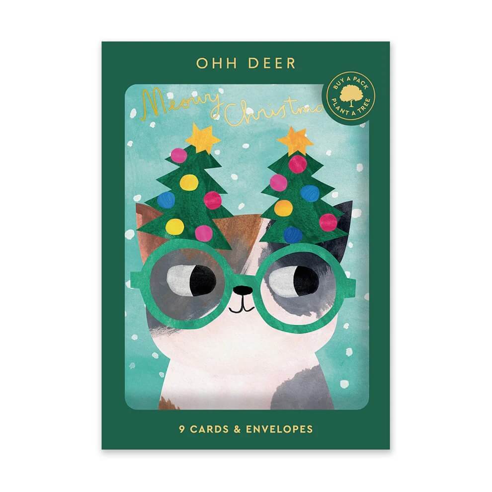 Cat Dress Up Christmas Boxed Cards - House of Cards