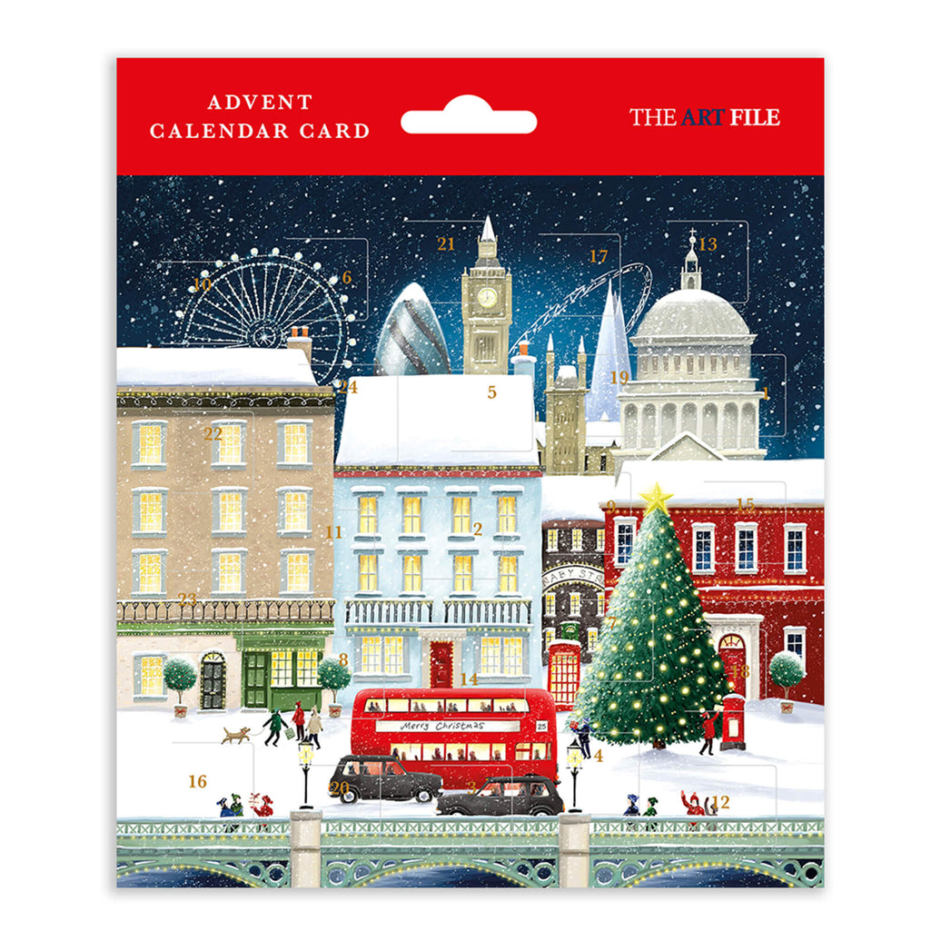 London Landmarks Advent Calendar Card