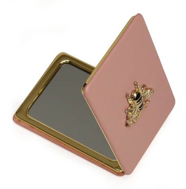 Round Pink Compact Mirror - House of Cards