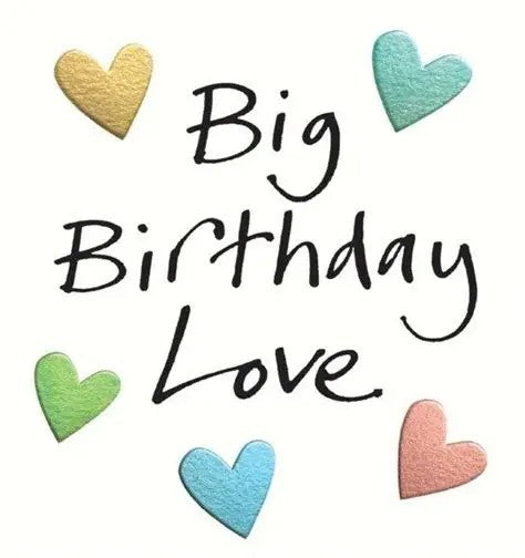 Big Birthday Love Birthday Card