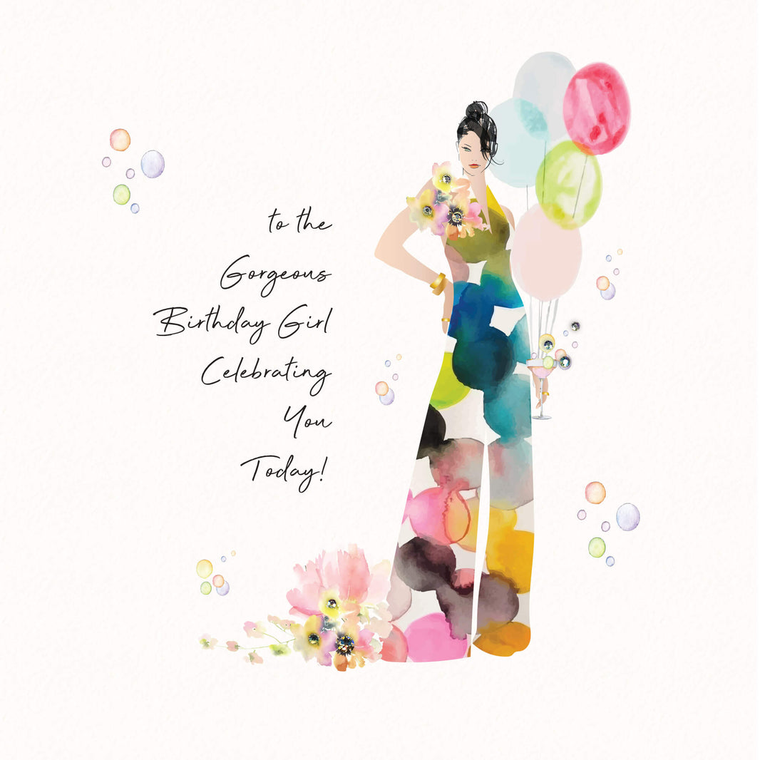 Gorgeous Girl Birthday Card