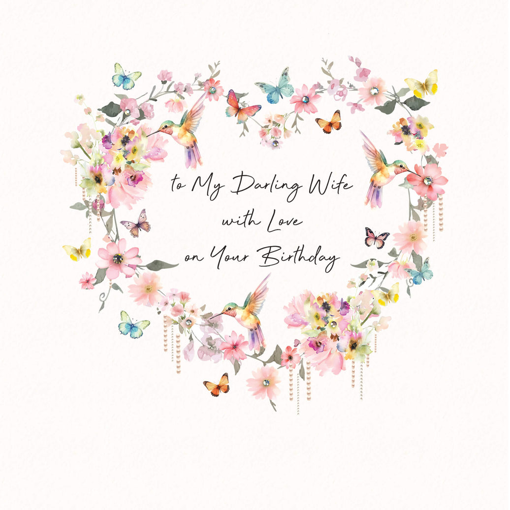 Darling Wife Birthday Card