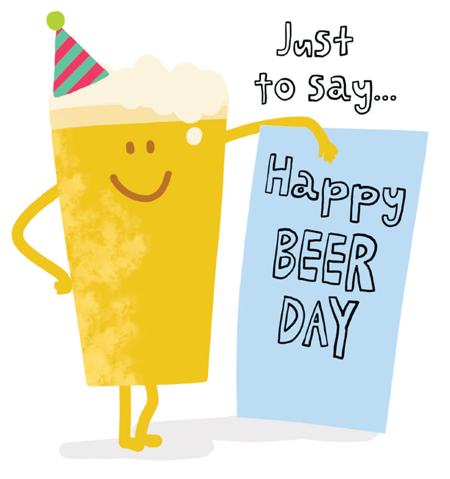 Beer Day Birthday Card