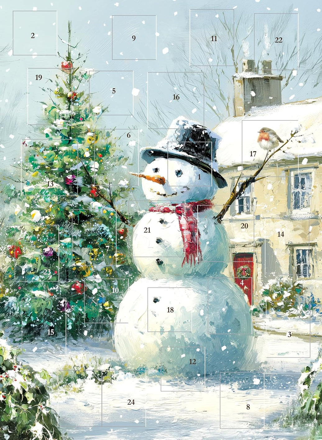 Snowman and Tree Advent Calendar