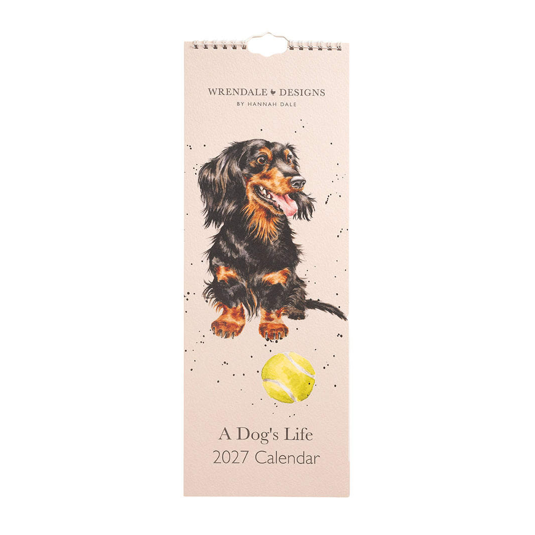 2027 A Dog's Life Dog Slim Calendar