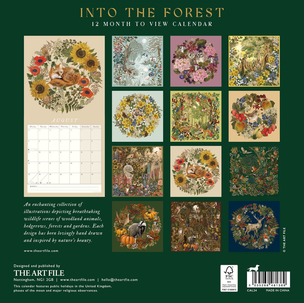 2027 Into the Forest Wall Calendar