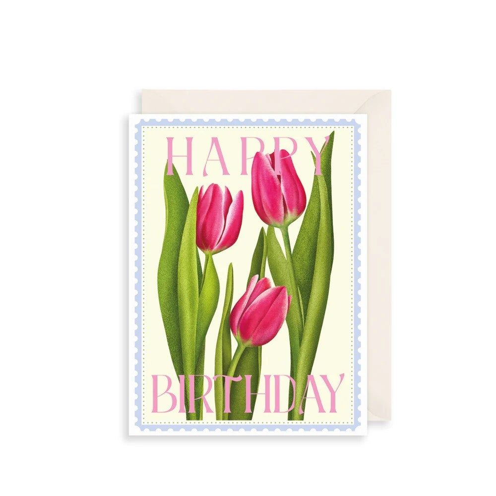 Tulip Birthday Card