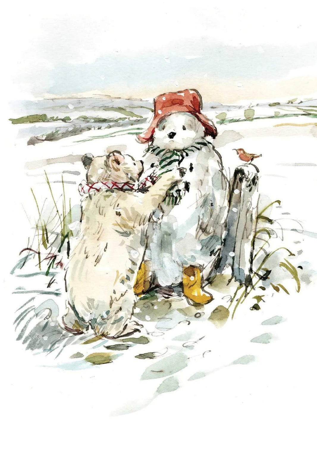 Snow Bear Christmas Card