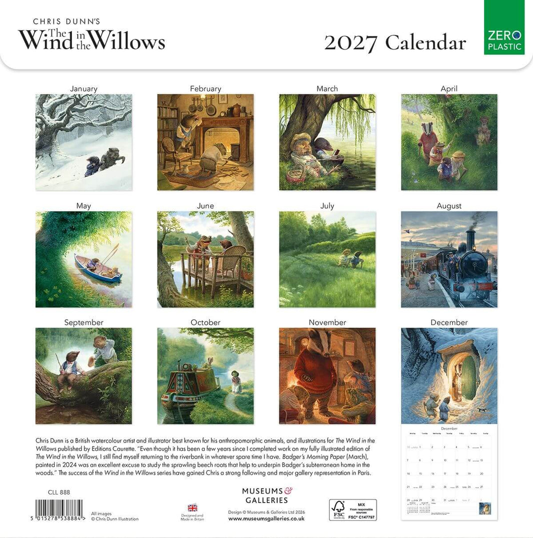 2027 Wind in the Willows Calendar