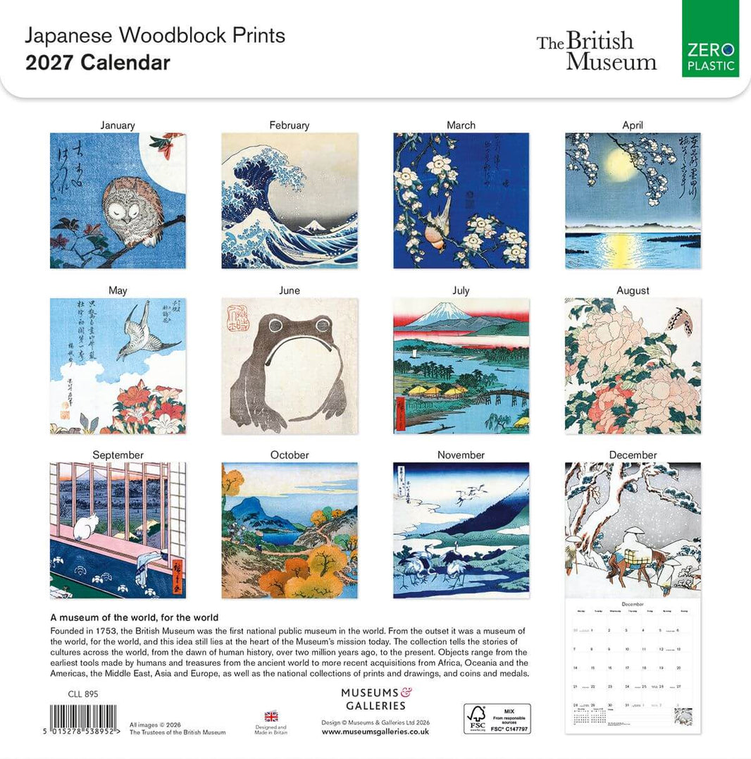 2027 Japanese Woodblock Prints Calendar