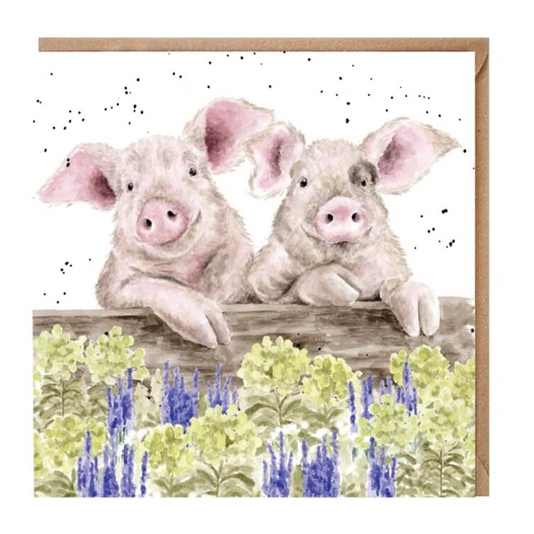 Nosy Neighbours Greeting Card