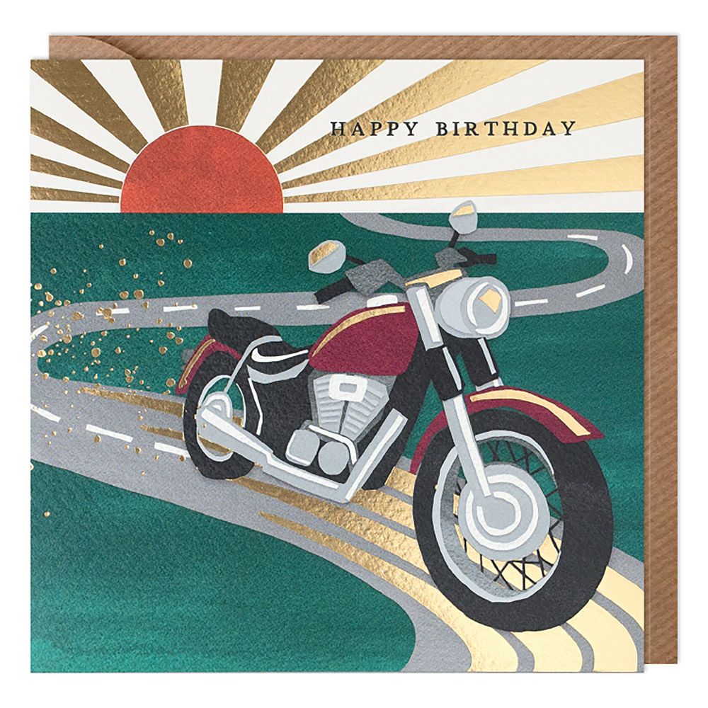 Motorbike Birthday Card